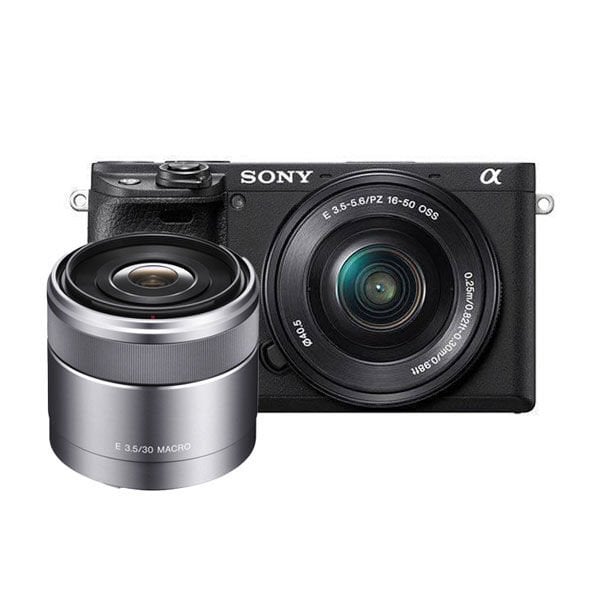 Sony A6400 + 16-50mm Lens Kit + Sel 30mm F3.5 Macro Lens
