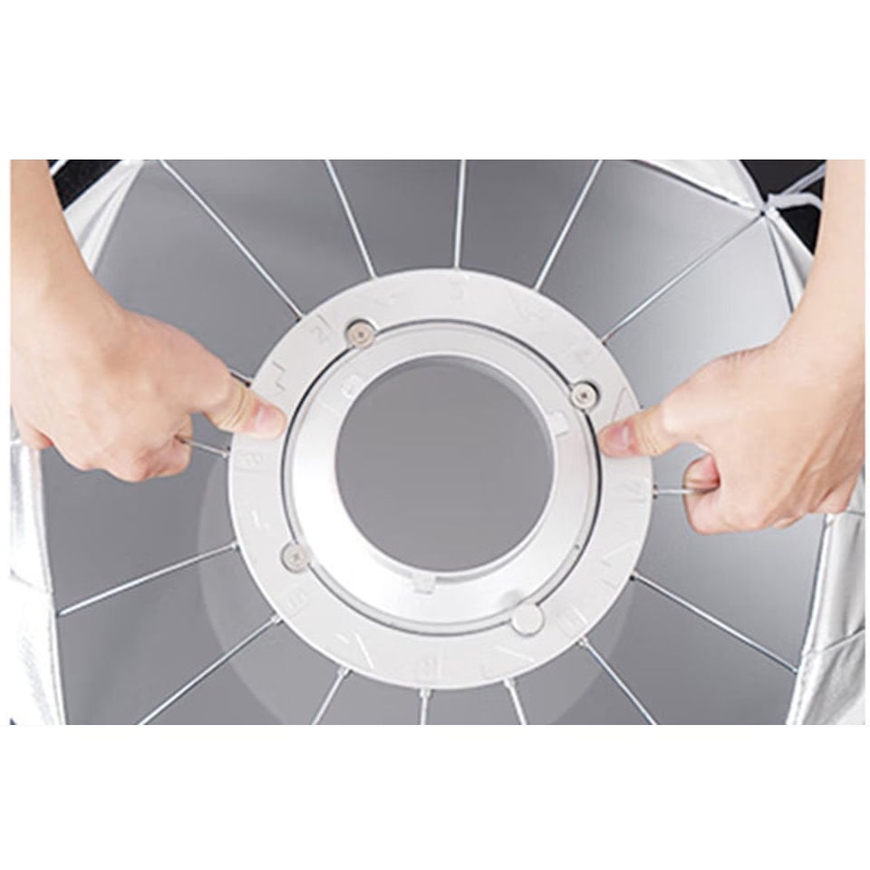 GDX Parabolic Gridli Softbox 120cm Kolay Kurulum YouTube, Reel ve Film Çekimleri İçin Profesyonel Softbox