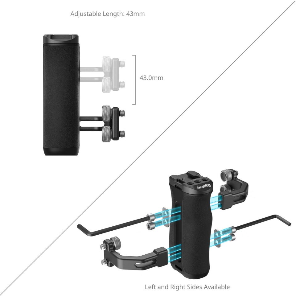 SmallRig 4756 Kafes İçin Mini Yan Sap 1/4 Vidalı