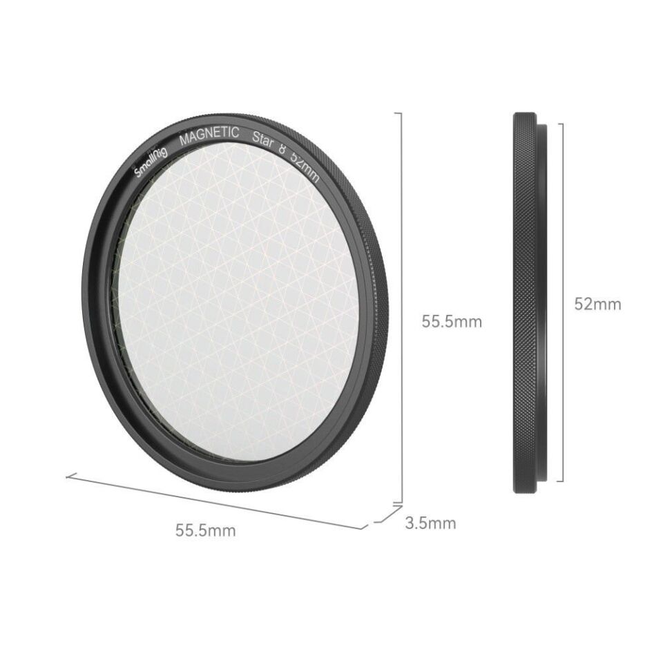 SmallRig 4218 MagEase Manyetik Yıldız-Çapraz Filtre (8 Nokta) 52mm