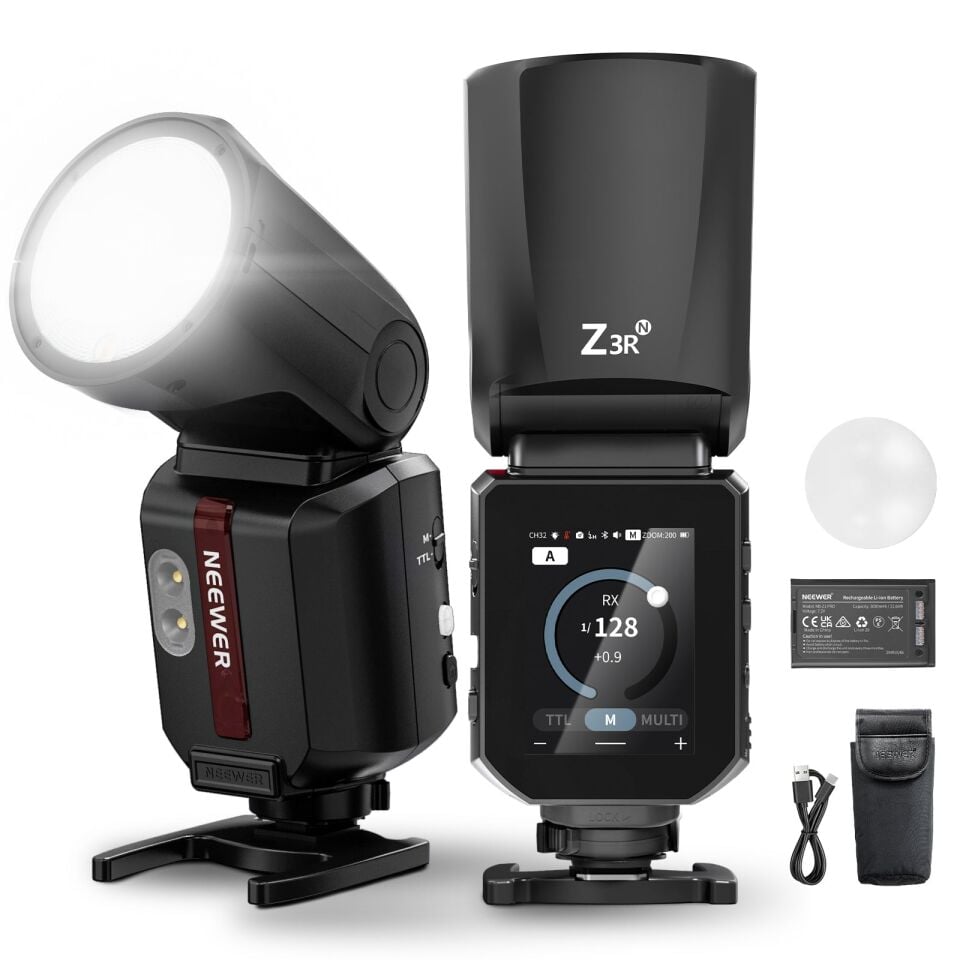 NEEWER Z3R-N 100Ws 2.4G TTL Yuvarlak Tepe Flaşı (Nikon)