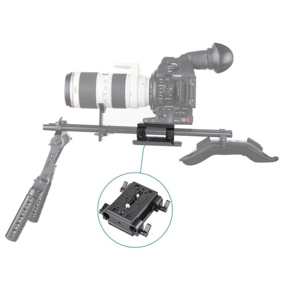 SmallRig 1798  15mm Çubuk Kelepçeli Taban Plakası