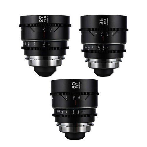 Laowa S35 Prime 3- Lens Bundle Nanomorph(27mm,35mm,50mm ) - Sılver Arri Pl/Ef