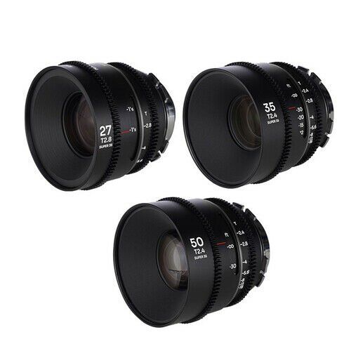 Laowa S35 Prime 3- Lens Bundle Nanomorph(27mm,35mm,50mm ) - Sılver Arri Pl/Ef