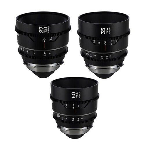 Laowa S35 Prime 3- Lens Bundle Nanomorph(27mm,35mm,50mm ) - Sılver Arri Pl/Ef