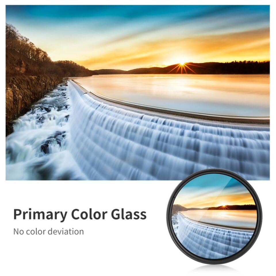 K&F Concept 82mm B-SERIES ND2-ND400 (1 ile 9 Stop) ND Filtre