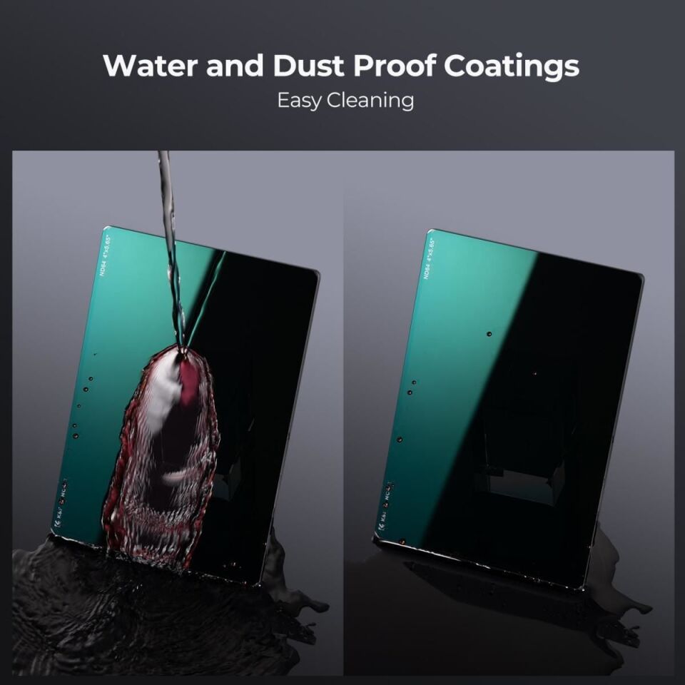 K&F NANO-X ND4 (2 Stop)  4x5.65 Filtre Tilta SmallRig ve Diğer Matbox ile Uyumlu  HD Optik Cam