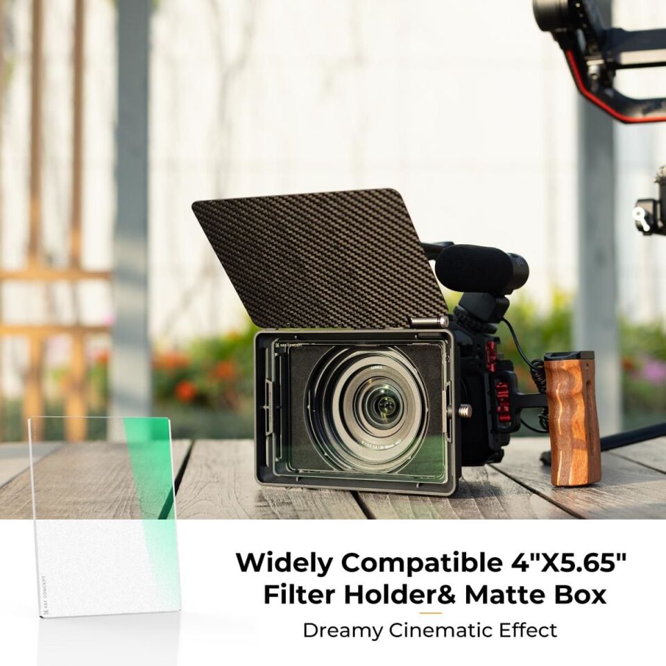 K&F NANO-X Black Mist 1/8  4x5.65 Filtre Tilta ve SmallRig ve Diğer Matbox ile Uyumlu 4mm HD Optik Cam