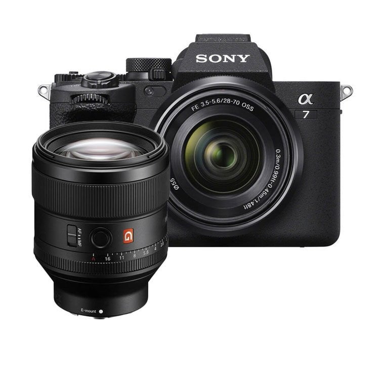 Sony A7 IV 28-70mm F3.5-5.6 Kit Lens + Sony FE 85mm F1.4 GM Full Frame Lens