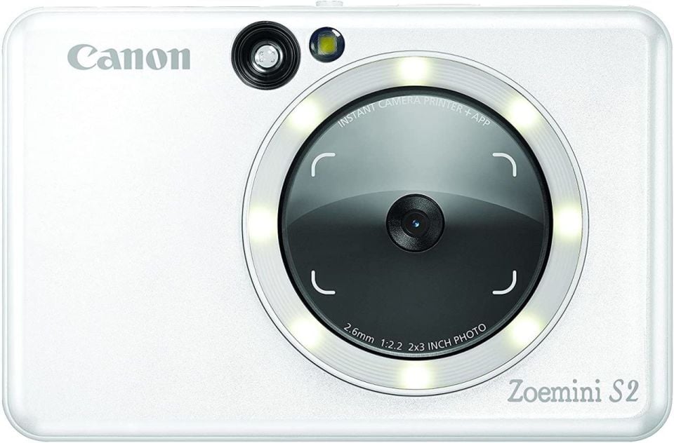 Canon Zoemini S2 İnci Beyazı Şipşak Fotoğraf Makinesi