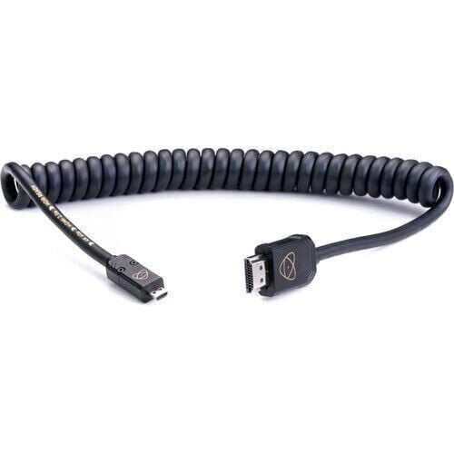 Atomos ATOM4K60C2 – AtomFLEX HDMI (Type-A) Erkek – Micro-HDMI (Type-D) Erkek Sarmal Kablo (40–80 cm)