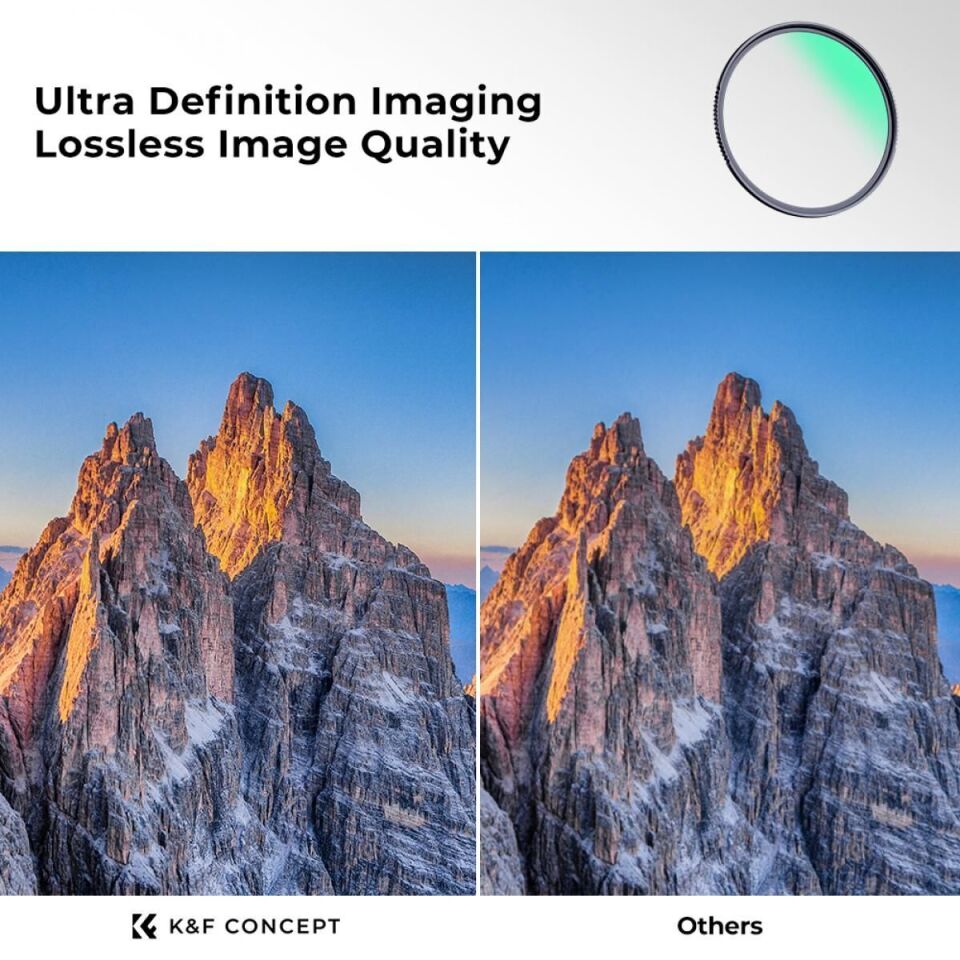 K&F Concept 95mm NANO-X MC-UV 28 Çok Katmanlı Kaplamaya sahip  Koruma Filtresi 8K Ultra HD(Kopya)