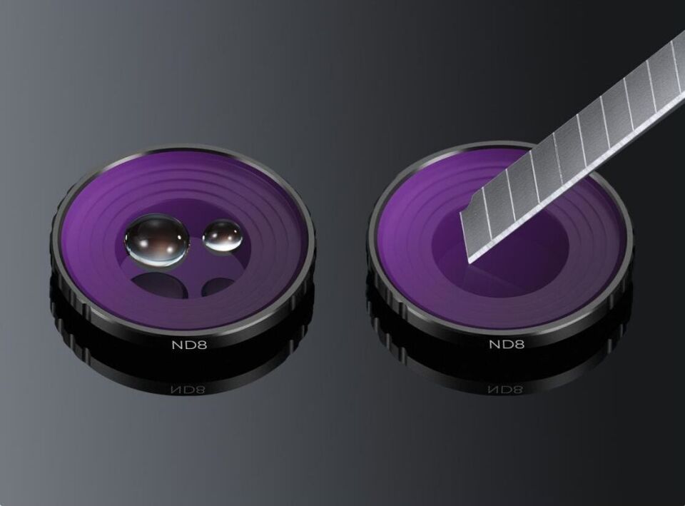 K&F concept  NANO-X ND8 (3 stop)  DJI Osmo Action 4 ve Osmo Action 5 Pro  Lens Filtresi