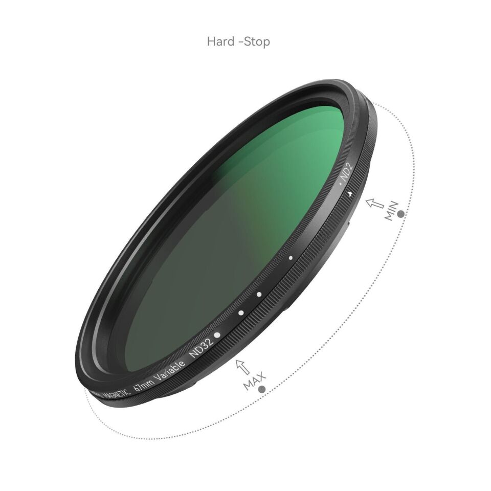 SmallRig 4726 5'i 1 Arada  (67 mm) Filtre Kiti VND 2-32 & CPL & 1/4  Siyah Sis