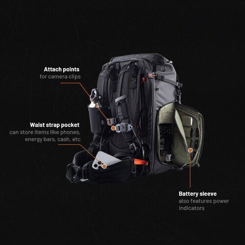 PGYTECH OnePro Focux Backpack (Space Black, 35L)