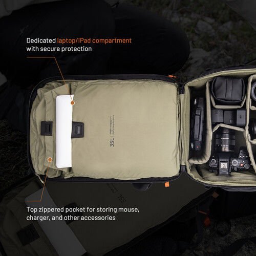 PGYTECH OnePro Focux Backpack (Space Black, 35L)