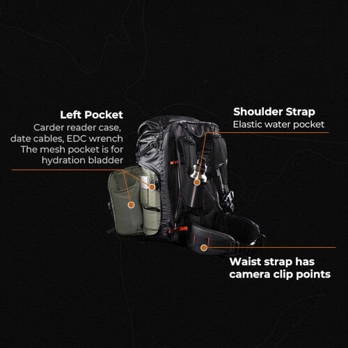 PGYTECH OnePro Flex Backpack (Space Black, 40L)