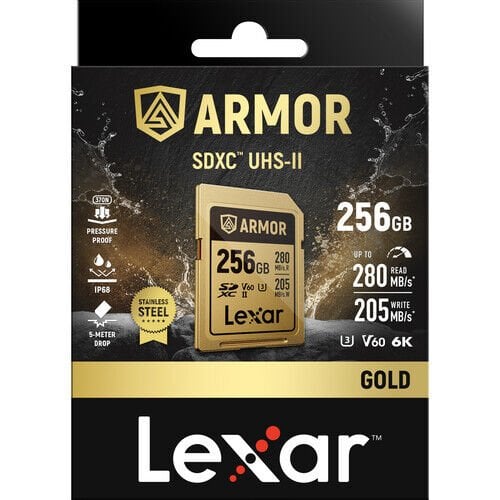 Lexar 256GB ARMOR GOLD UHS-II SDXC Hafıza Kartı