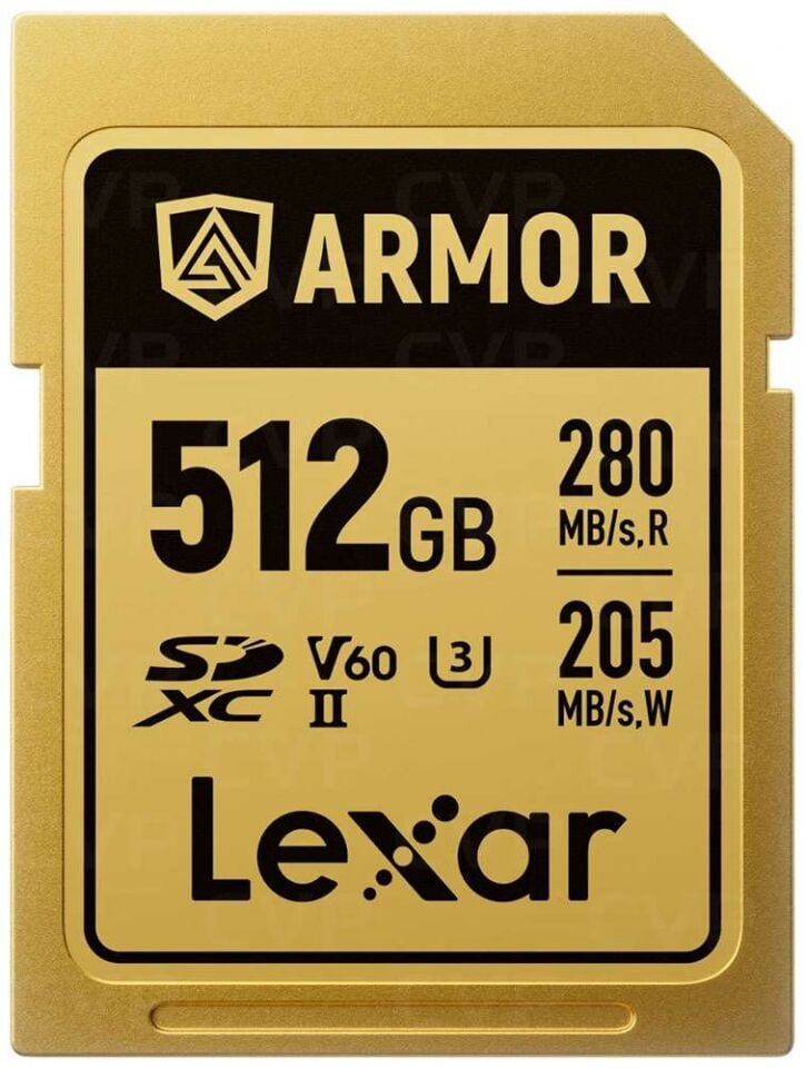 Lexar 512GB ARMOR GOLD UHS-II SDXC Hafıza Kartı