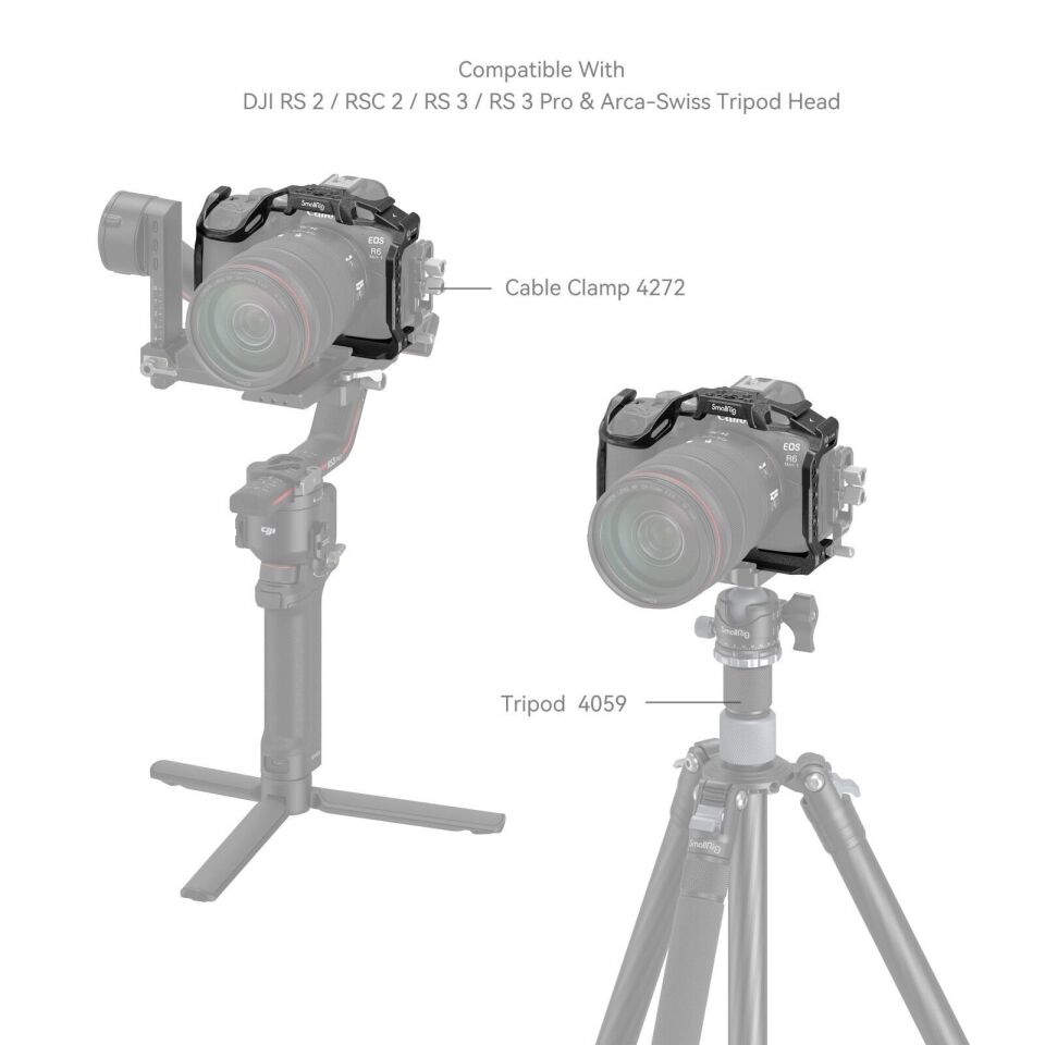 SmallRig 4161 Black Mamba Canon EOS R6 Mark II / R6 Mark III  için Kafes