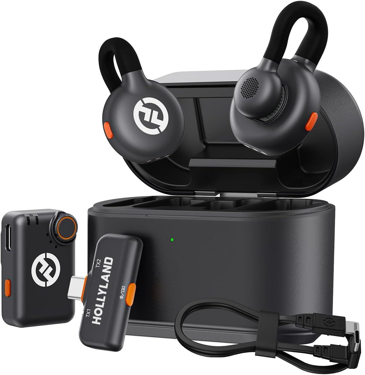 Hollyland Lark M2S 2 Kişilik Kablosuz Yaka Mikrofonu