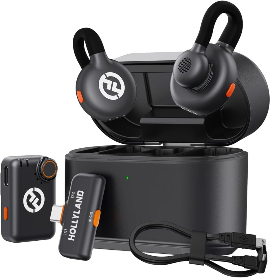 Hollyland Lark M2S 2 Kişilik Kablosuz Yaka Mikrofonu