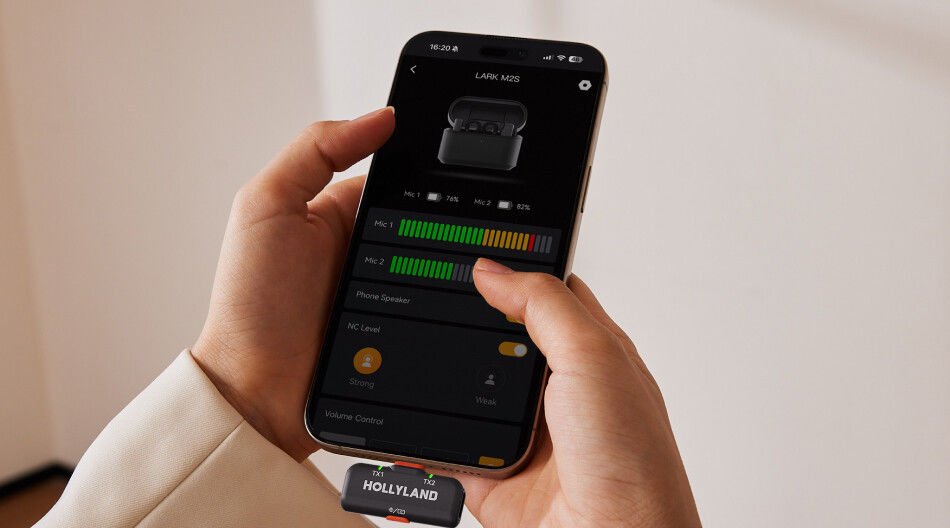Hollyland Lark M2S 2 Kişilik Kablosuz Yaka Mikrofonu