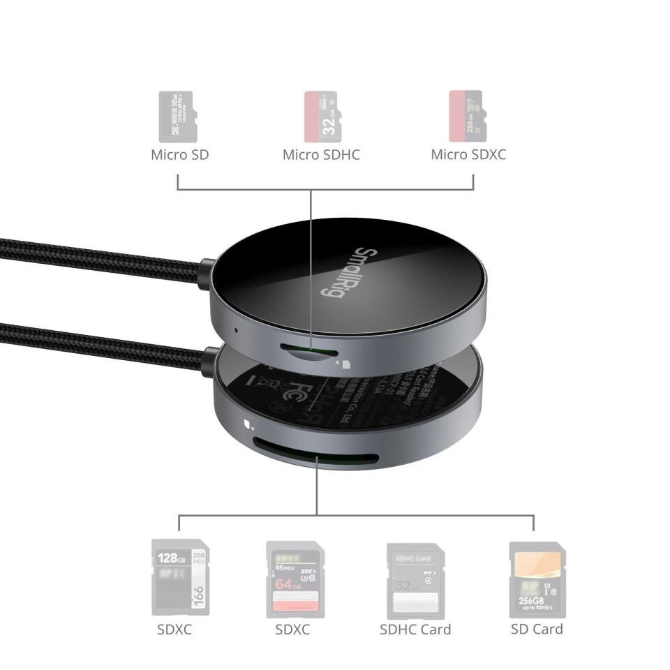 SmallRig 4870 SD 4.0  / Micro SD Kart  Hafıza Kartı Okuyucu