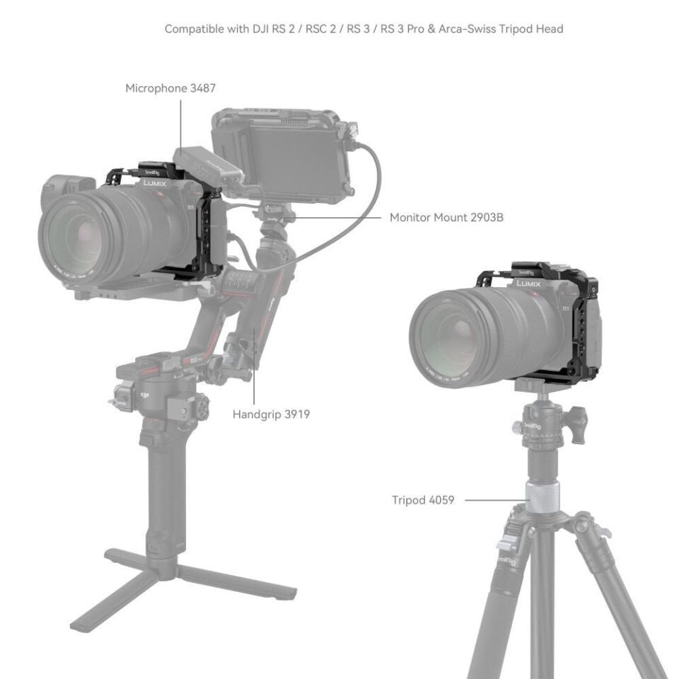 SmallRig 4022 Panasonic LUMIX G9 II / S5 II / S5 IIX  için  Kafes