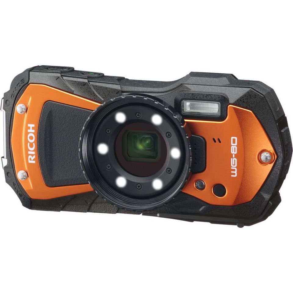 Ricoh WG-80 Dijital Fotoğraf Makinesi (Turuncu)