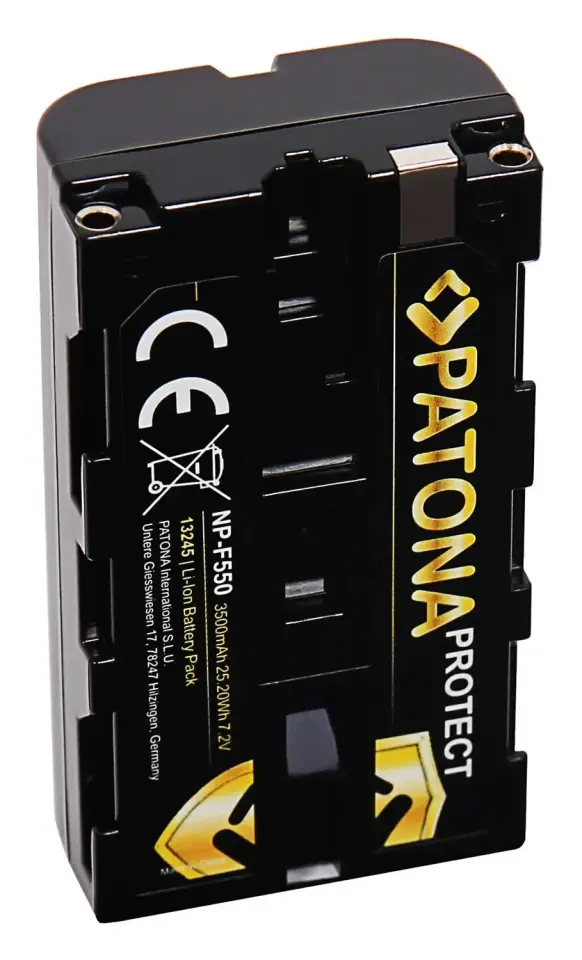 Patona NP-F550 3500mAh 7.2V Protect Batarya Sony Kameralar için