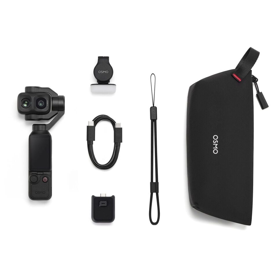 DJI Osmo Pocket 4P Standart Combo + K&F Concept 16 Parça Filtre Seti