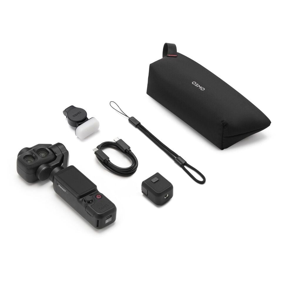 DJI Osmo Pocket 4P Standart Combo + K&F Concept 16 Parça Filtre Seti
