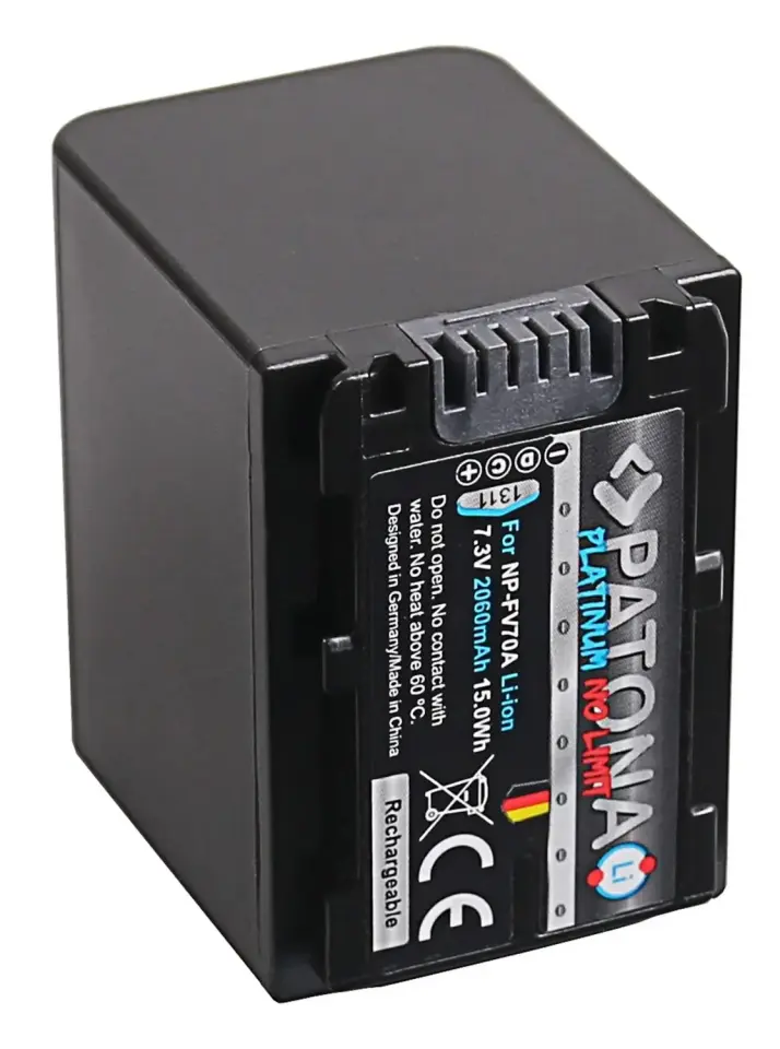 Patona NP-FV70 Platinum Batarya Sony Kameralar için