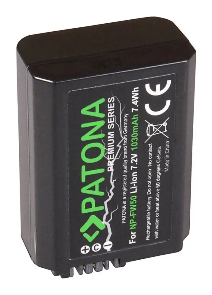 Patona NP-FW50 Premium Batarya Sony için