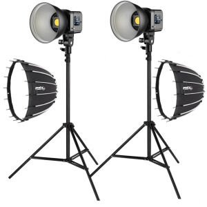 PDX SD80D Bi-Color İkili LED Işık, 70cm Softboxlı, Ayaklı Set